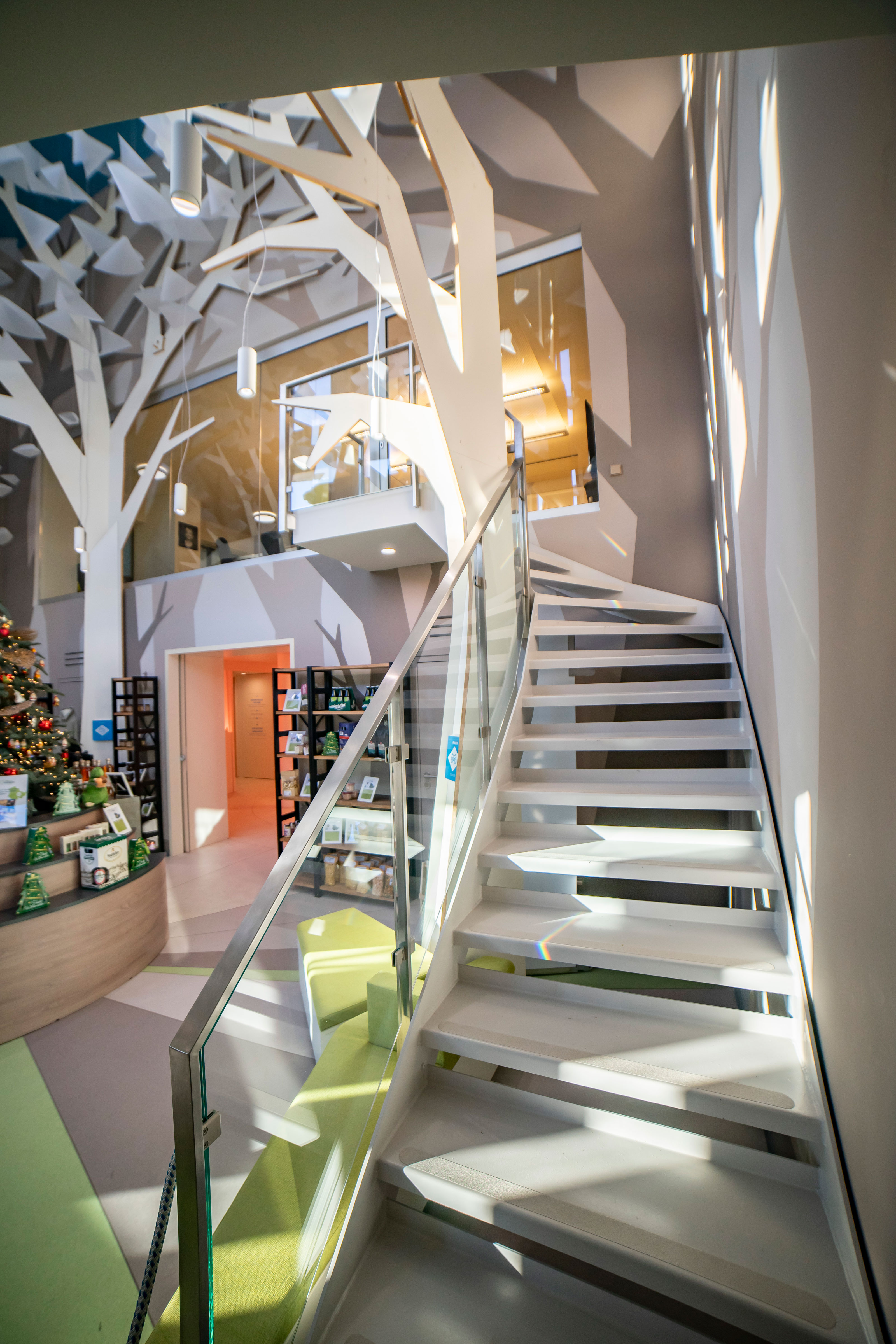 Treppenaufgang zum Besprechungsraum