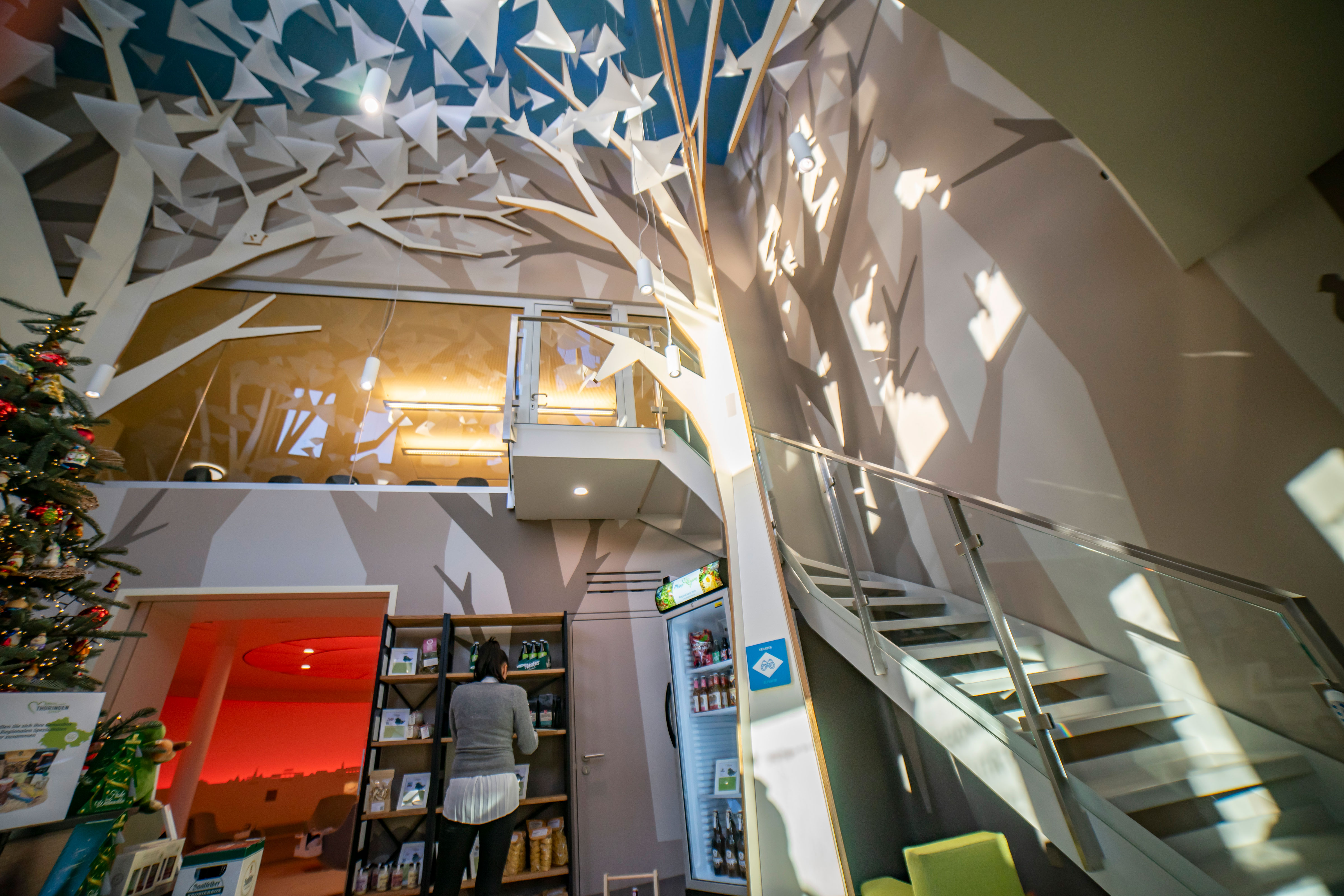 Treppenaufgang zum Besprechungsraum